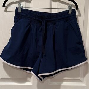 ABERCROMBIE & FITCH YPB motionTEK Blue Athletic Shorts Lined